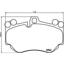 Hella Bremsbeläge vorne für Audi R8 Lamborghini Huracán Porsche Cayenne