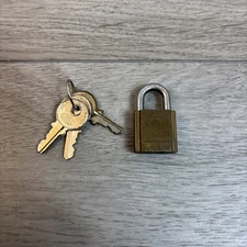 LUDELL Padlock BL 3/4" MINI PADLOCK SOLID BRASS With 3 Keys