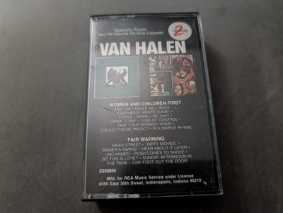 VAN HALEN ~ Women and Children First/Fair Warning (2 in 1 Cassette, Warner 1981)