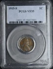 1915S Lincoln Cent PCGS VF35