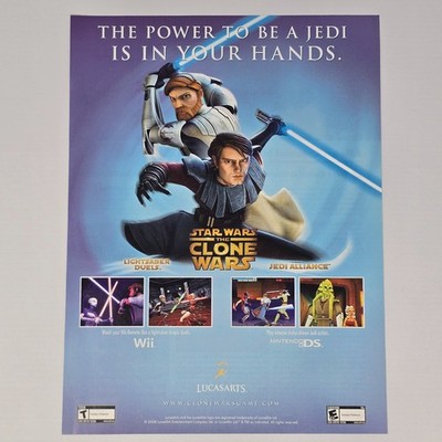 Star Wars Clone Wars Wii Nintendo DS NDS Your Hands Print Ad/Poster