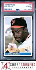1984 DONRUSS #114 CHILI DAVIS GIANTS PSA 10