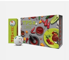 TaylorMade TP5x Peppers Pix Hot Shot 12 Golf Balls (1 Dozen) Chili
