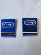 Pair of Vintage Eckerd Drug Store Matchbooks  - New