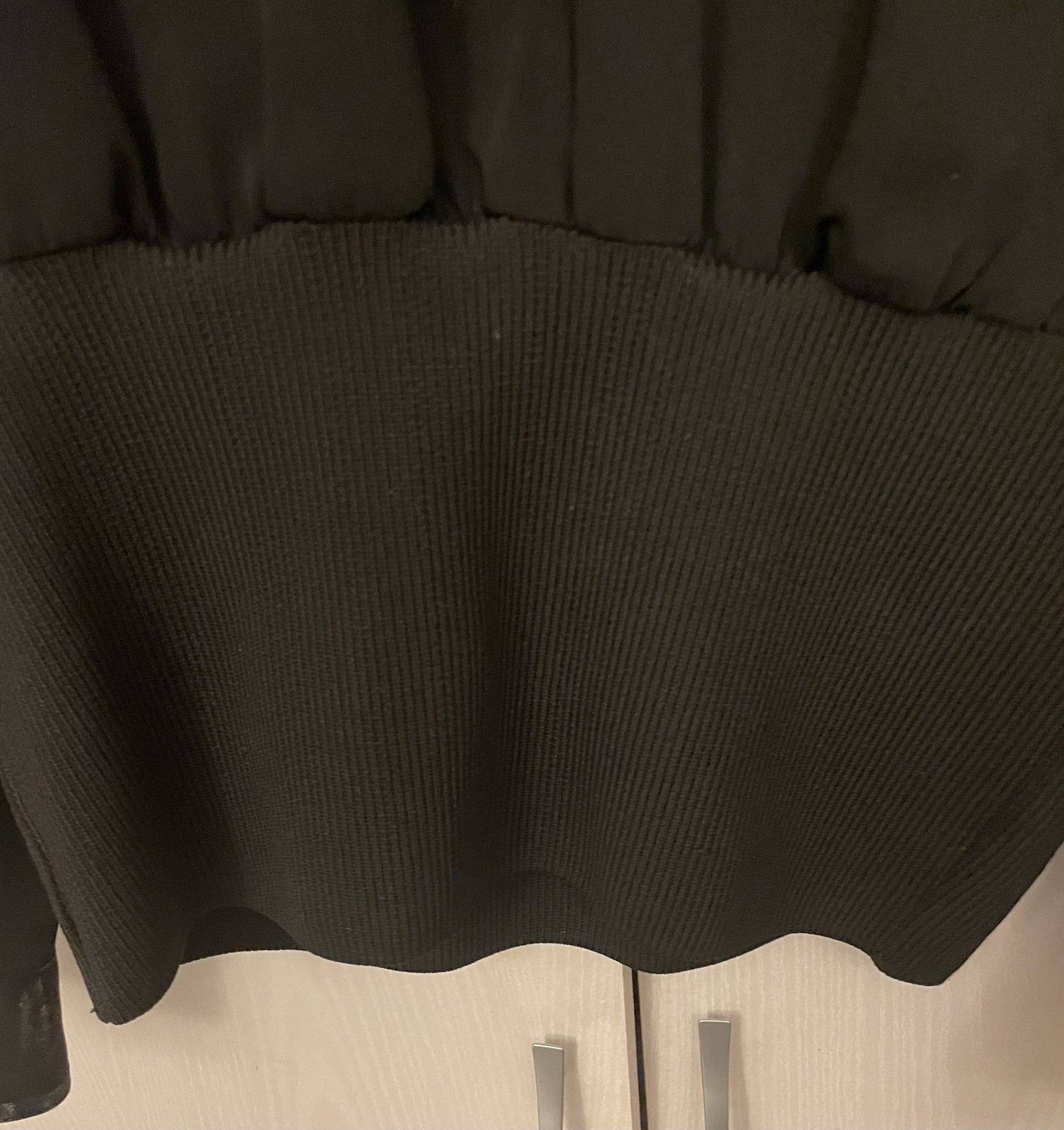 Zara SRPLS Women's blouse / top in black with elasticated waist, Size L, RRP £79 image 2