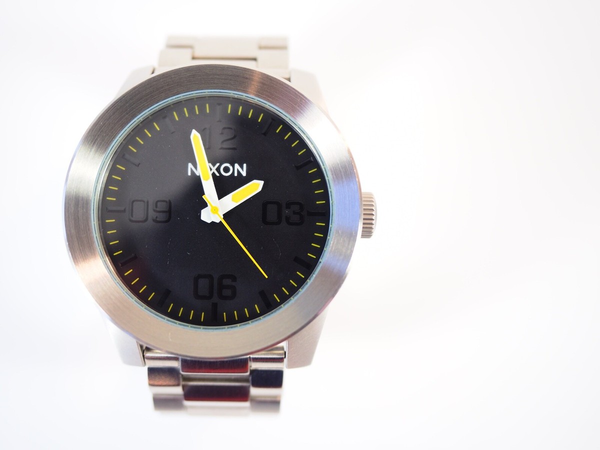 Nixon The Corporal Grand Prix SS Watch Stainless Steel / Black 