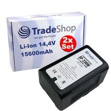 2x Li-Ion V-Mount Akku 14,4V 15600mAh D-Tap für Sony DSR-450WSPL PDW-D1 PDW-510P