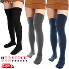 Long Socks Winter Warm Over Knee High Socks Knitted Women Long Stockings Thigh