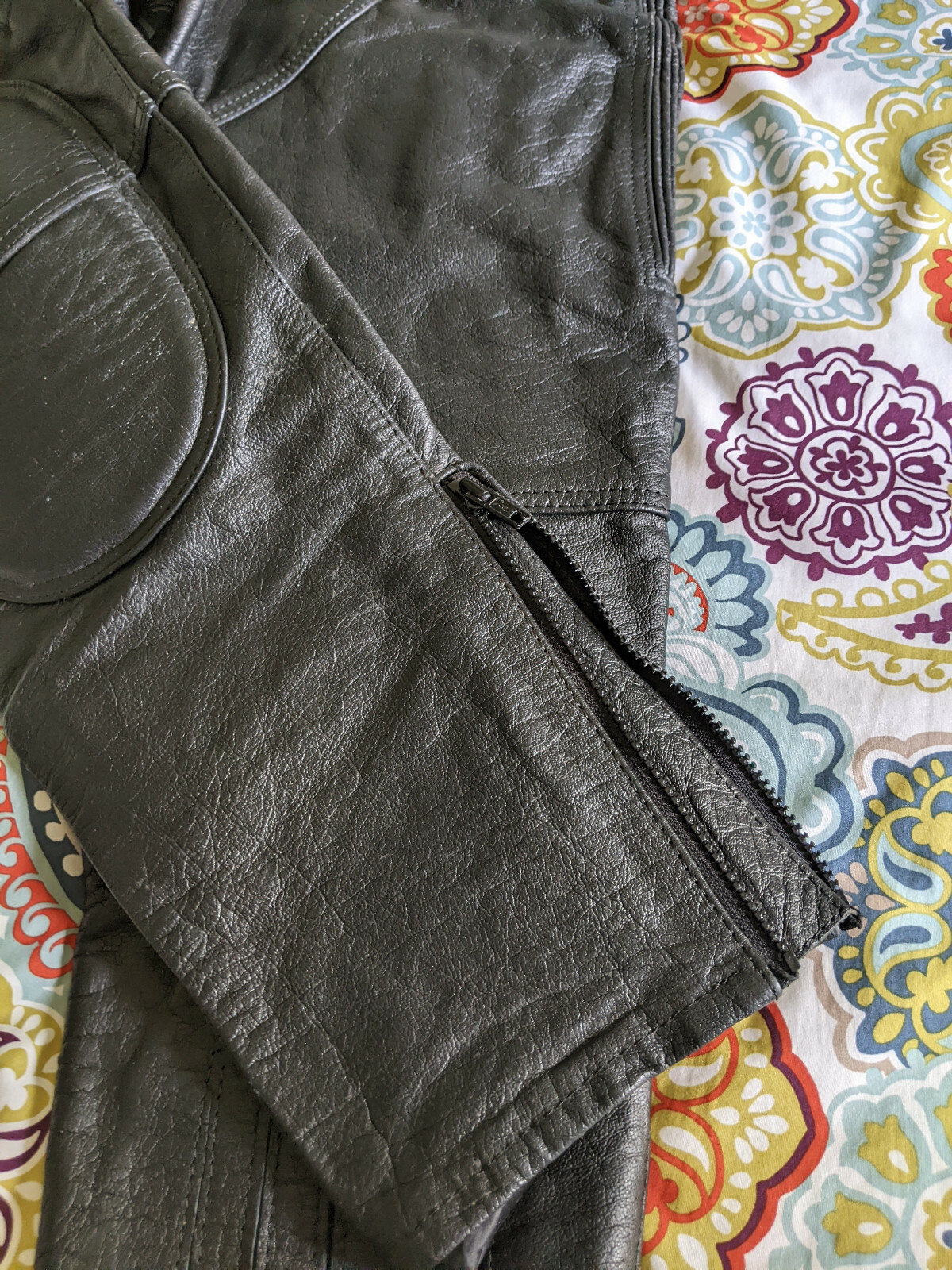 Leather Bib Overalls protective riding gear eBay