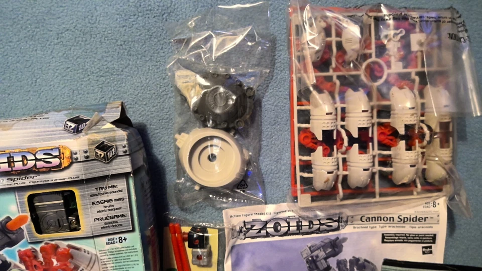 2003 Hasbro Zoids Z-Builders Cannon Spider Complete in Packaging w/ Damaged Box - Image 3 of 4