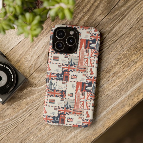 British Icons Phone Case - Union Jack, Big Ben, British Flag, London, Wrap Print - Picture 5 of 177
