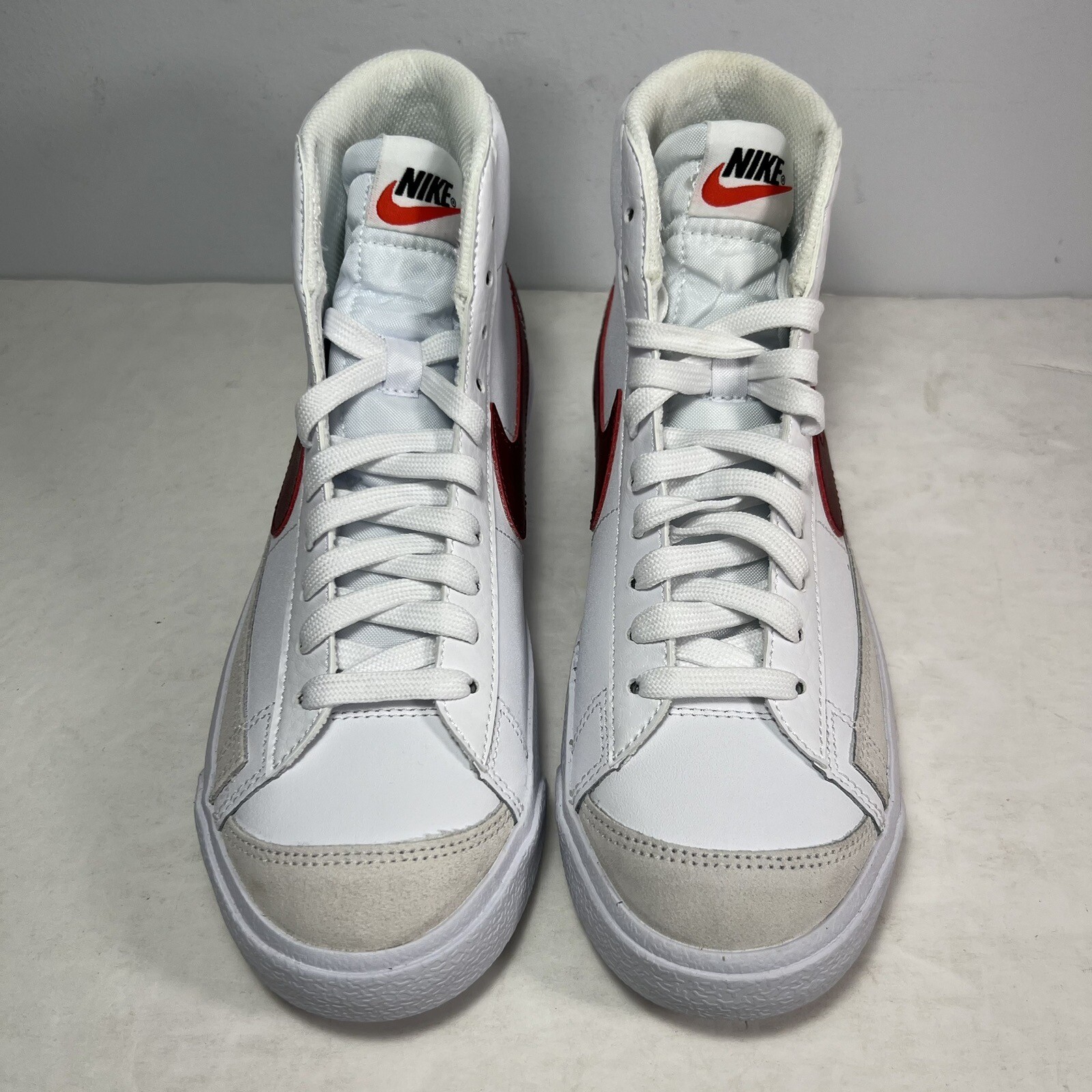 Nike Blazer Mid 77 White Team Red 2021 Size 6 DA4086 102 RARE image 4