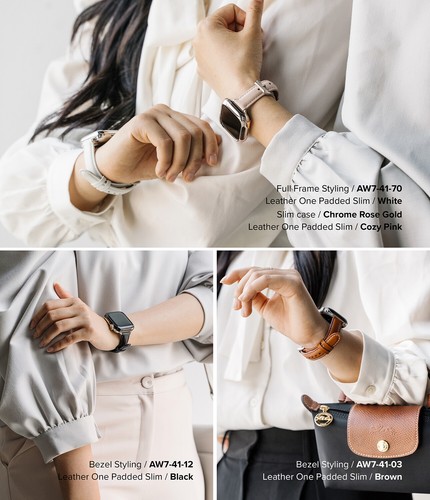 Für Apple Watch Series 42/41/40/38mm | Ringke [Leather One Padded Slim] Band - Bild 23 von 49