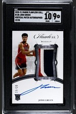 Josh Green RC Patch Auto #19/20 RPA 2020-21 Panini Flawless Collegiate SGC 10