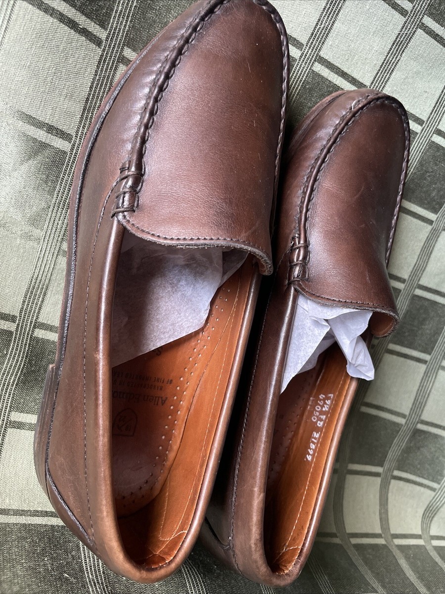 Allen Edmonds Sanibel Brown Leather Slip On Loafers Size 9.5 D 42366 33100 Allen Edmonds Sanibel Brown Leather Slip On Loafers Dress  main image 3