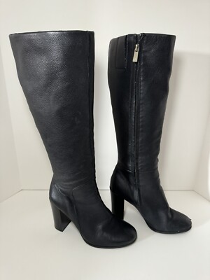 Women's Kenneth Cole New York Justin Black Leather Knee High
