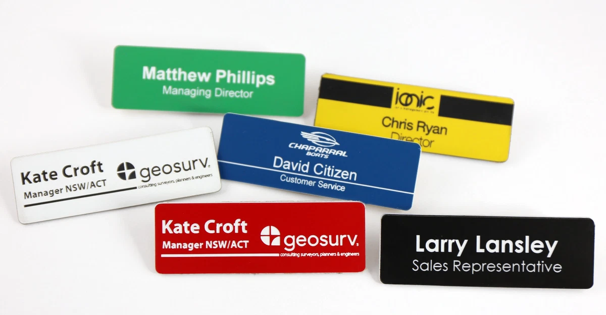 Custom sale name badge
