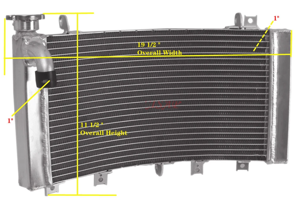 All Aluminum Radiator Fit Suzuki Hayabusa GSX1300R GSX1300RX GSX1300RZ 1999-2007 - Изображение 2 из 4