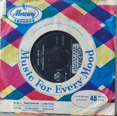 Sorrow Tomorrow/You Must Have Been A Beautiful Baby, Bobby Darin Single 7  Vinyl