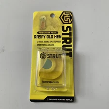 Turkey Mouth Call HS Strut “Old Raspy Hen” Premium Flex Raspy Yelps to Soft Call