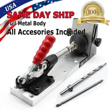 Pocket Hole Drill Jig Joinery System Woodworking Quick Drilling Hardware Tool