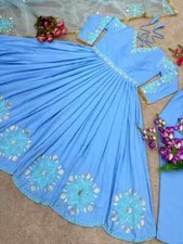 GOWN SALWAR KAMEEZ PAKISTANI INDIAN WEDDING PARTY WEAR DRESS BOLLYWOOD SUIT NEW