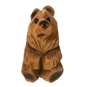 Chain Saw Bear Sculpture. Signed. 11”