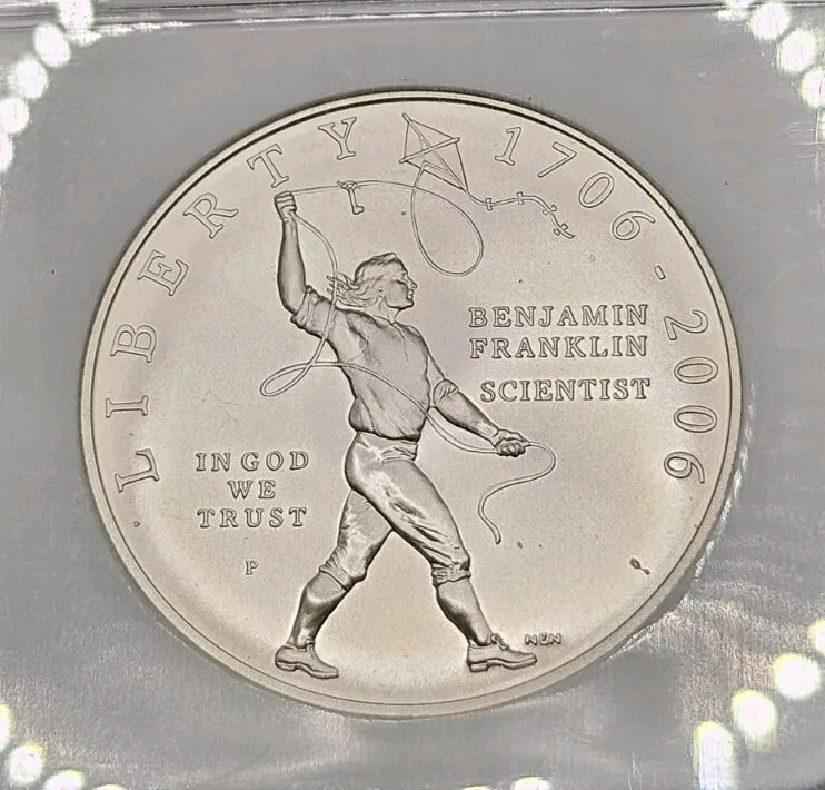 2006-P Ben Franklin (Scientist) Commemorative Dollar | NGC MS69 - Image 3 of 4