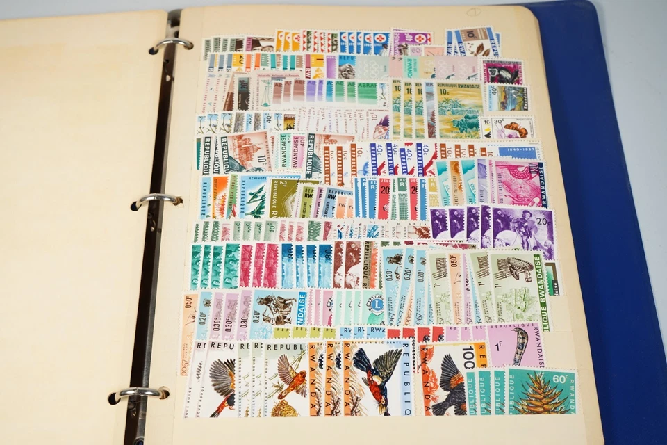 AFRICA RWANDA 1960-1970s COLLECTION OF 750 STAMPS MOSTLY MINT SOME USED - Image 3 of 4