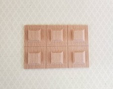 Dollhouse Wainscot Wall Panel Wood Paneling Raised Panels 1:12 Scale 71071