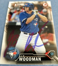 J.B. Woodman Toronto Blue Jays 2016 Bowman Autographed Baseball Card