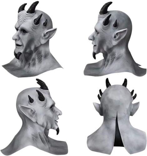 Sin of Pride Superbia Mask Devil Creepy Demon Full Head Latex Mask Halloween Cos - Picture 1 of 8