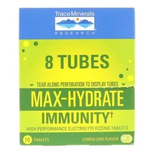 Max-Hydrate Immunity  Lemon Lime Flavor 10 Tabs By Trace Minerals