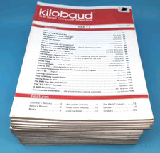 LOT OF 18: Kilobaud Microcomputer Magazine 19...