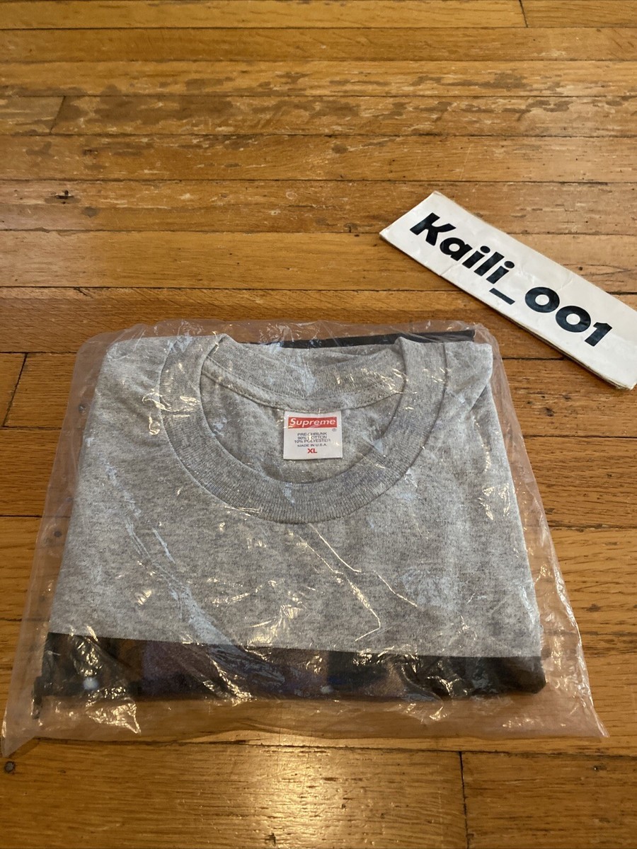 Supreme King of New York Tee Size XL Heather Grey SS19 C | eBay