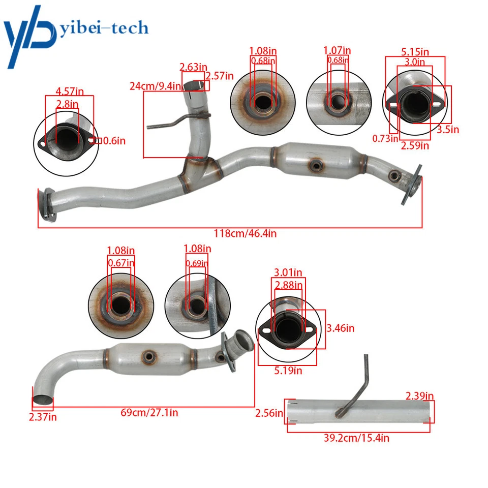 Catalytic Converter For 2007-2013 Ford Expedition F-150 Lincoln Navigator 5.4L - Изображение 2 из 4