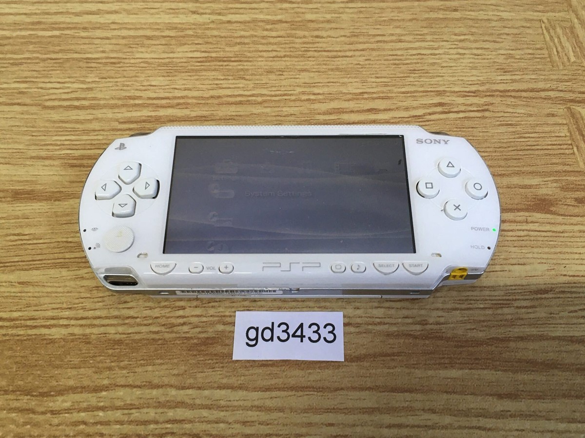 gd3433 Plz Read Item Condi PSP-1000 CERAMIC WHITE SONY PSP Console  