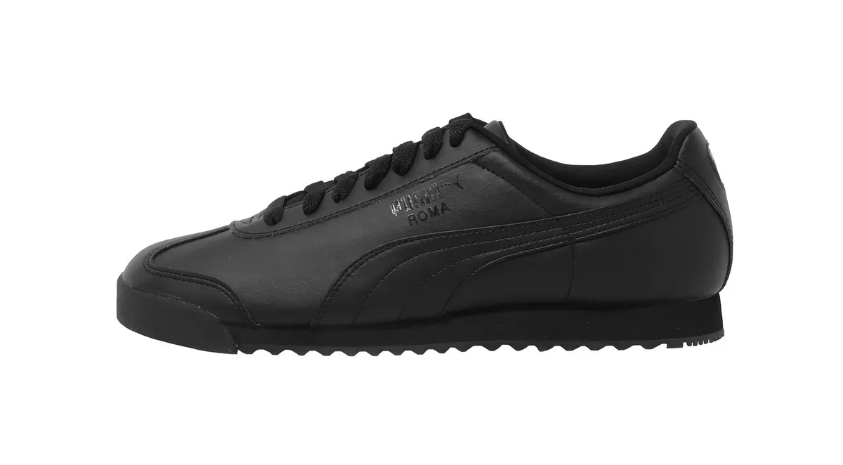 Puma roma black size clearance 6