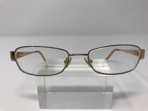 Liz Claiborne  Eyeglasses Frame China 52-18-135 Gold Metal Frame Full Rim I35