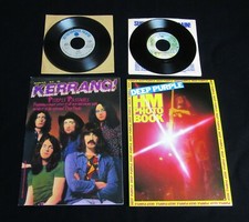 Deep Purple-HM Heavy Metal Photo Book-RARE + DP Kerrang + DP 45's-Lot of 4