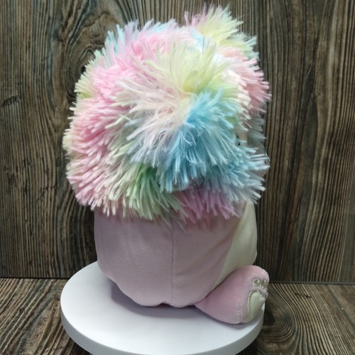 SQUISHMALLOWS Caparinne Bigfoot Yeti 8" Plush Pink Tie-Dye Rainbow Mane 5-Below - Picture 2 of 10
