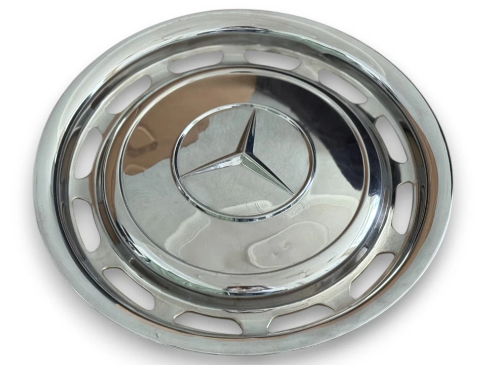 Original Mercedes Chromeradkappen Radkappen W123 W126 W116 W107 W108 W 109 - Bild 4 von 4