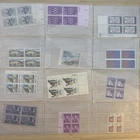 US Stamp Plate Block Lot 12 Blocks MNH MH Mint Collection Glassines Vintage