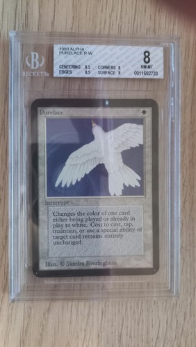 Purelace MTG Limited Edition ALPHA BGS 8++; Magic The Gathering