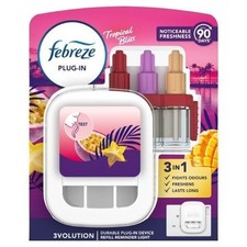 Febreze 3Volution Air Freshener Plug In Starter Kit Tropical Bliss