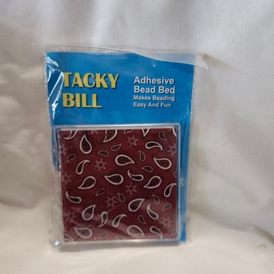 Tacky Bill Adhesive Bead Bed Board Paisley Stares Cover4 x 4 G1