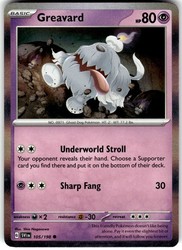 Greavard 105/198 Scarlet & Violet Mirage Holo