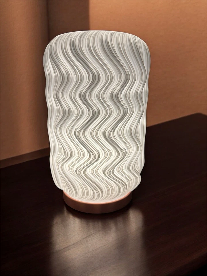 Lámpara de marea costera decoración del hogar arte regalo para amantes de la playa oro rosa Foto 2 de 4