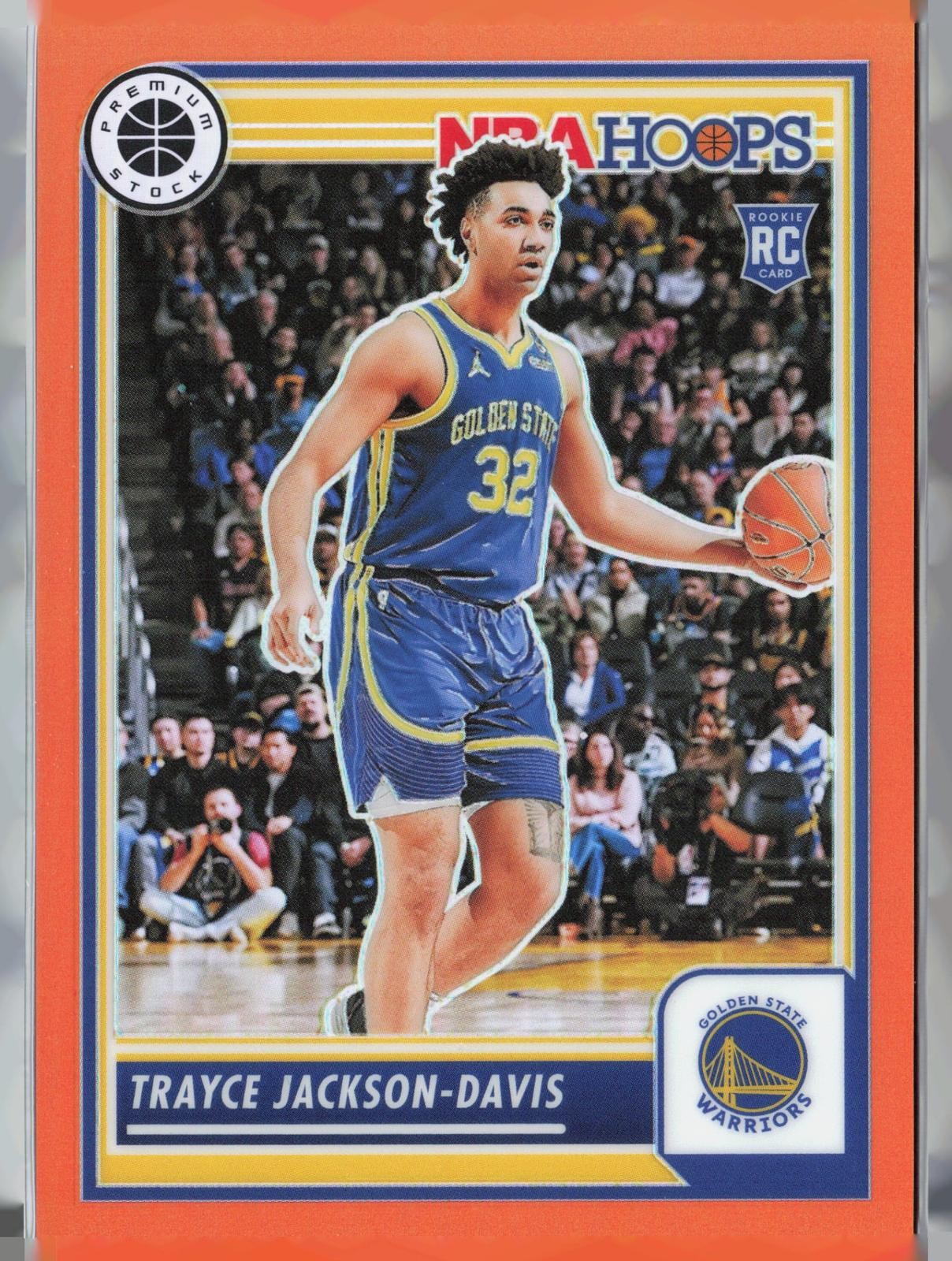 2023-24 Hoops Premium Stock #68 Trayce Jackson-Davis Orange Prizm #/299 Rookie