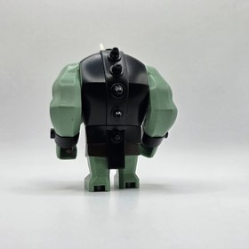 LEGO Troll Sand Green w Black Armor Minifigure (cas424) Castle Fantasy Era 7097